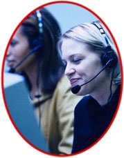 picture of support staff on telephone